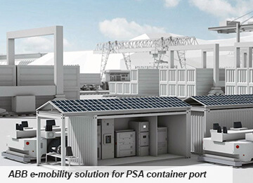 ABB e-mobility solution for PSA container port