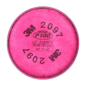 3M Particulate Filter 2097, P100, with Nuisance Level Organic Vapor Relief 500x500