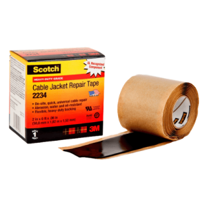 3M Scotch® Cable Jacket Repair Tape 2234, 2 in x 6 ft, Black 500x500
