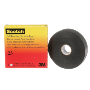 3M Scotch® Rubber Splicing Tape 23, 1 in x 30 ft, Black 500x500