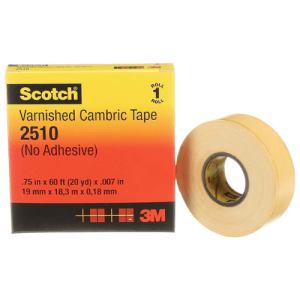 3M Scotch® Varnished Cambric Tape 2510, 34 in x 60 ft, Yellow 500x500