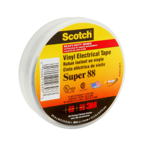 3M Scotch® Vinyl Electrical Tape Super 88, 34 in x 66 ft, Black 500x500