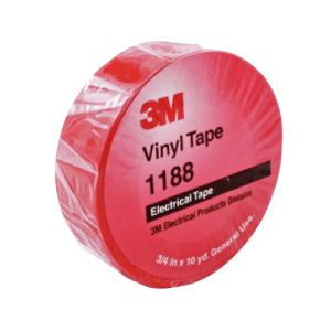 3M 1188 General Purpose Tape 19mm X 10yd Red 500x500
