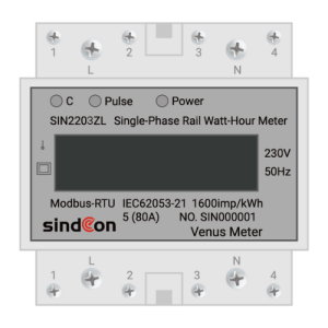 Din Rail Mounted Single Phase Energy Meter