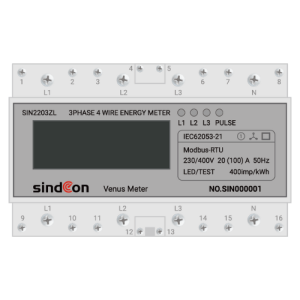 DIN Rail Mounted Three Phase Energy meter