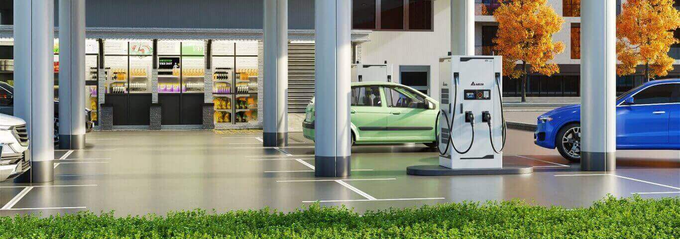 Delta-EV-Charging-station-Charger-Station-Demo